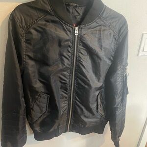 South Pole Black Bomber Jacket Size Small